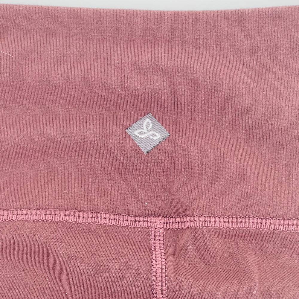 Prana Women's Burgundy High Waist Capris Leggings Size S - Picture 5 of 11